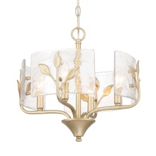 Golden 4503-4P WG-HWG - Wry Lighting Bloem 4-light Pendant in White Gold